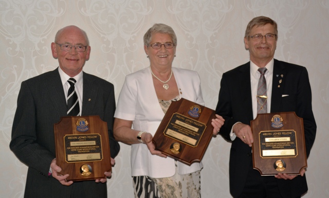 LC Ørnes hedret tre av sine medlemmer